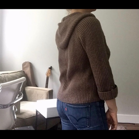 Hooded Wool Cardigan - Picture 2 of 3